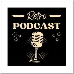 retro podcast Posters and Art